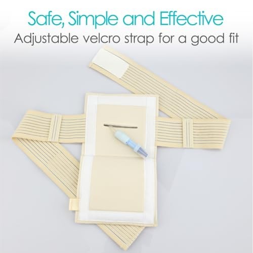2 Pack Feeding Tube Holder Belt Breathable Beige with Slit for G Tube J Tube