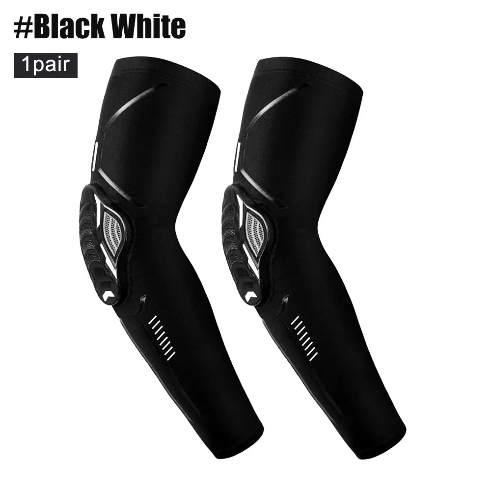 1 Pair Sports Crash Proof Elbow Support Pad Elbow Brace Arm Compression Sleeve f