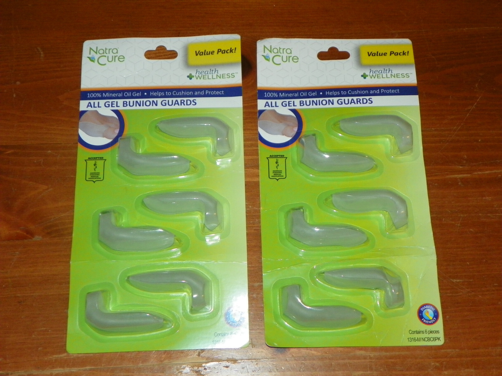 Natra Cure ALL GEL BUNION GUARDS 2 packages 12 pieces total Natracure