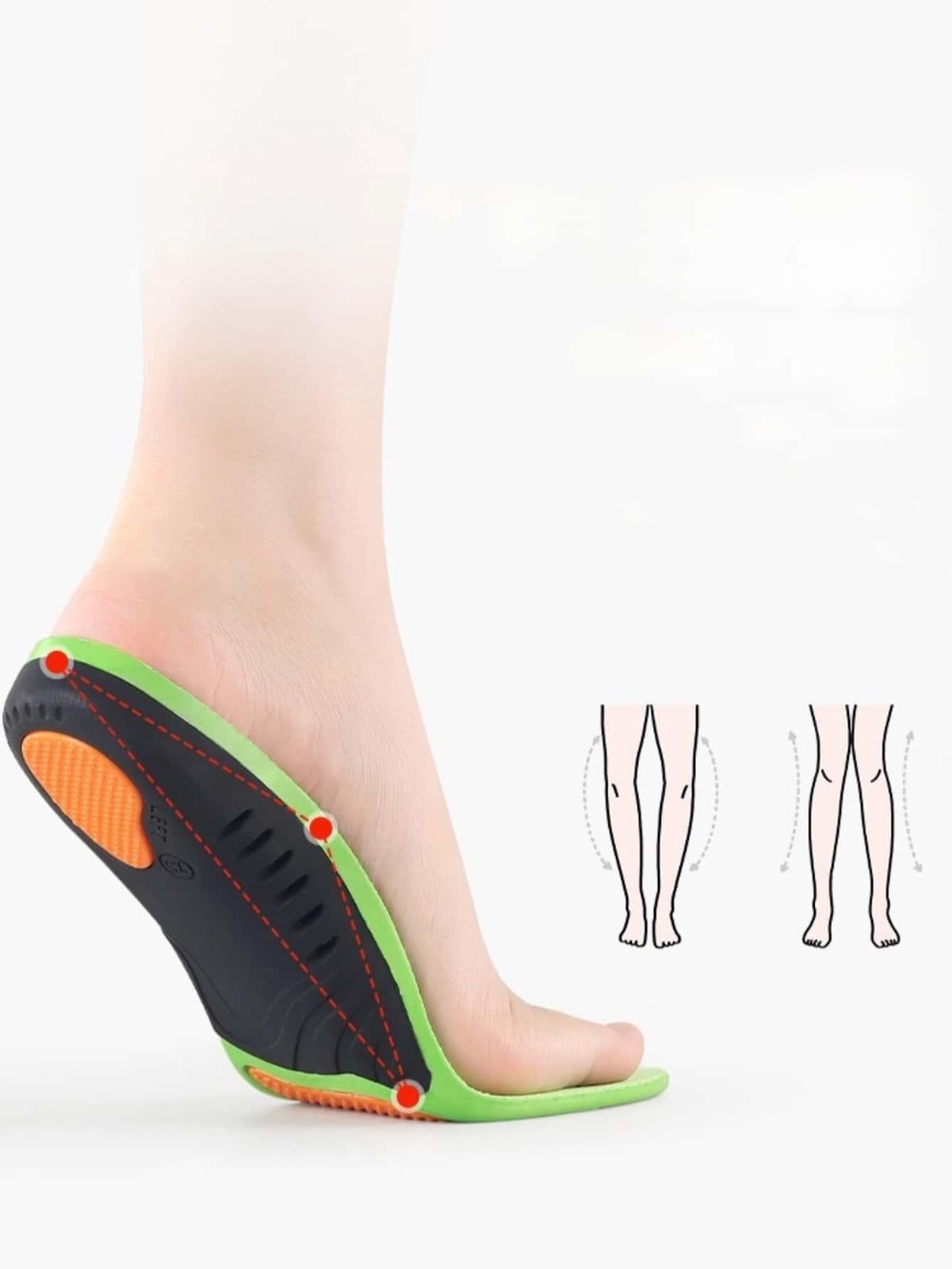 Xstance Insoles Plantar Fasciitis Arch Leg Support Insoles Fit for Men & Women