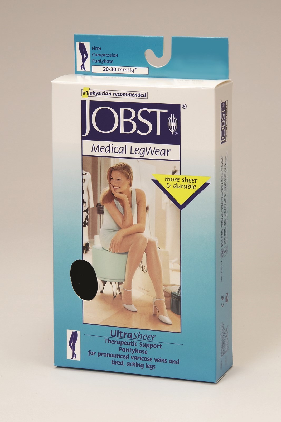 Jobst Womens UltraSheer Compression Pantyhose 20-30 mmhg Supports Stockings