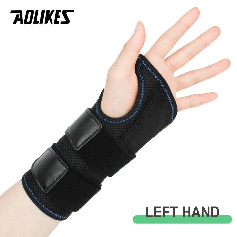 AOLIKES Wrist Brace Adjustable Wrist Support Splint 3 Stays Hand Brace 1PCS