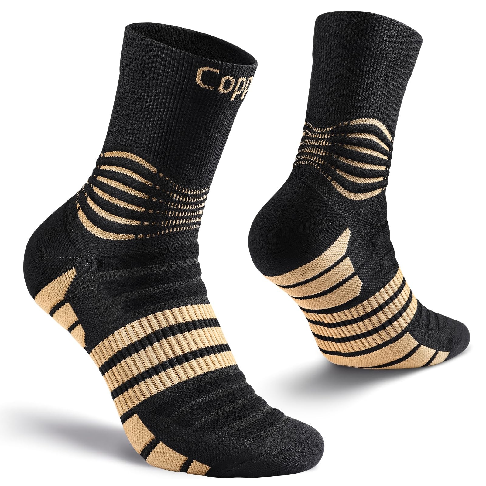 Professional Copper Compression Socks, Medical Ankle Support Socks for Injuri…