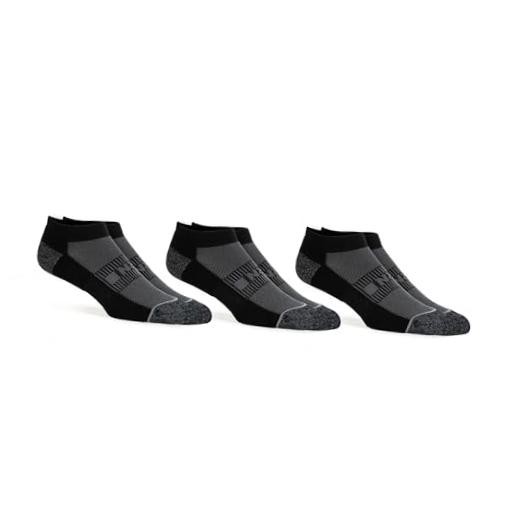 Low-Show Ankle Socks – Moisture-Wicking Performance X-Large Black, 3 Pack