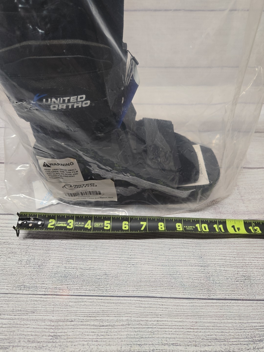 United Ortho Short Air Cam Walker Fracture Boot Medium Black, MD New Sealed