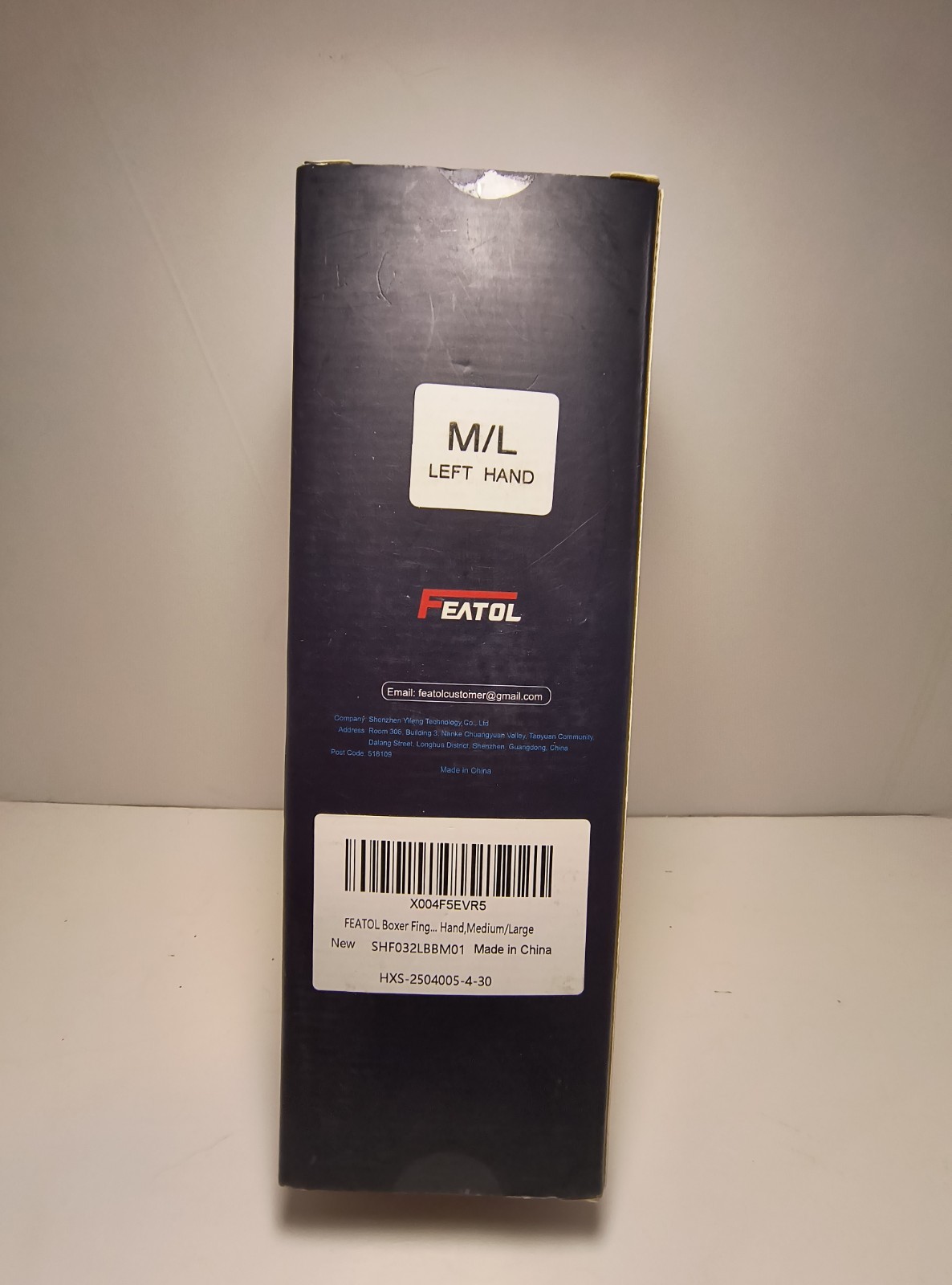 Featol Boxer Fracture Splint For Trigger Finger Injury, Medium/Large Left Hand