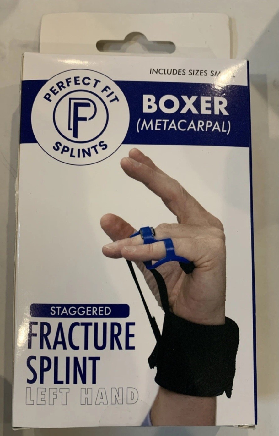 Perfect Fit Splints Boxer (Metacarpal) Staggered Fracture Splint Left Hand