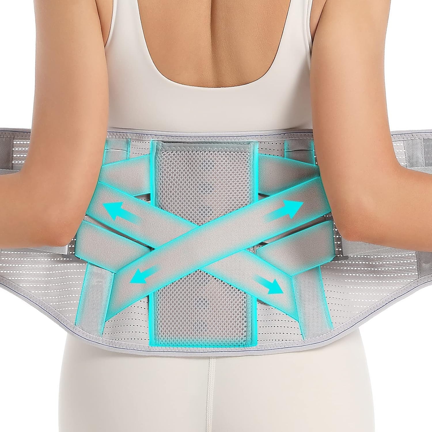Adjustable Back Brace with Removable Supports – Ideal for Daily Use and Workouts