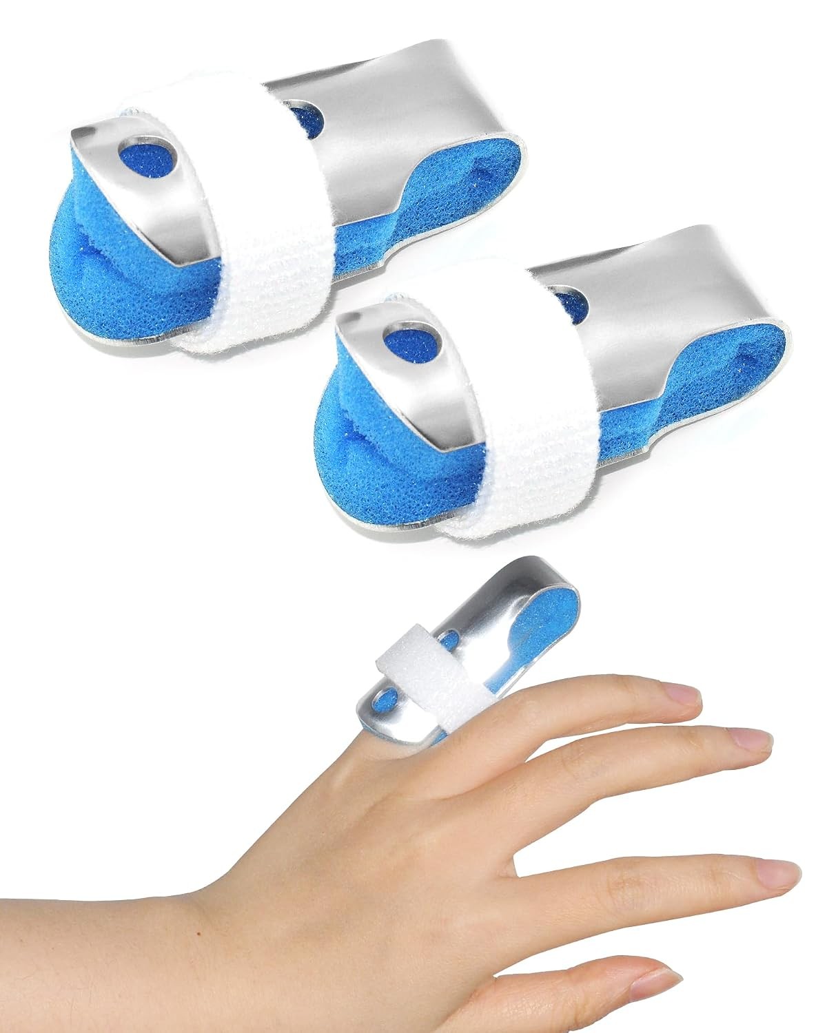 Pinky Finger Splint Kids, 2PCS Trigger Finger Splint for Thumb Arthritis Broken