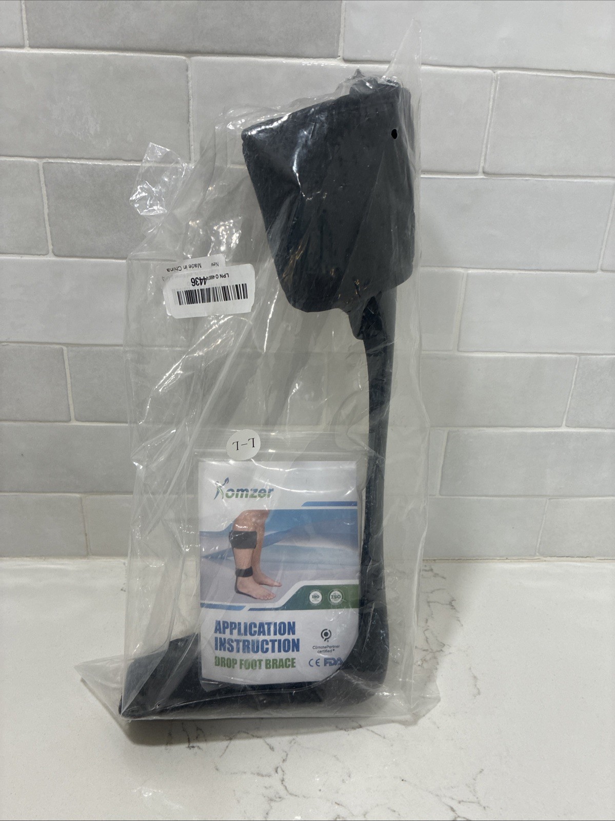 Komzer AFO Drop Foot Brace, Ankle Foot Orthosis, Lightweight L-left
