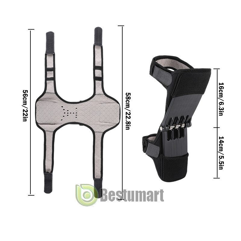 1/2Pcs Powerful Rebound Spring Joint Support Knee Booster Lift Knee Pads Care