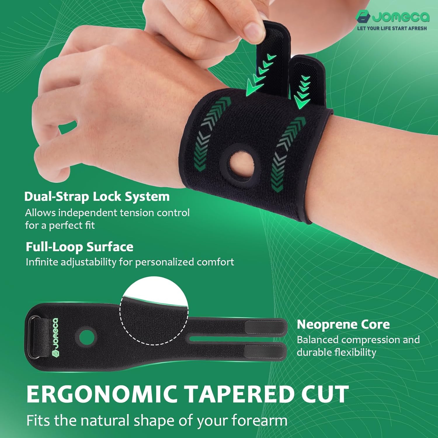 TFCC Wrist Brace for TFCC Tear for Right and Left Hands Built-in O-Shaped Pad Wr