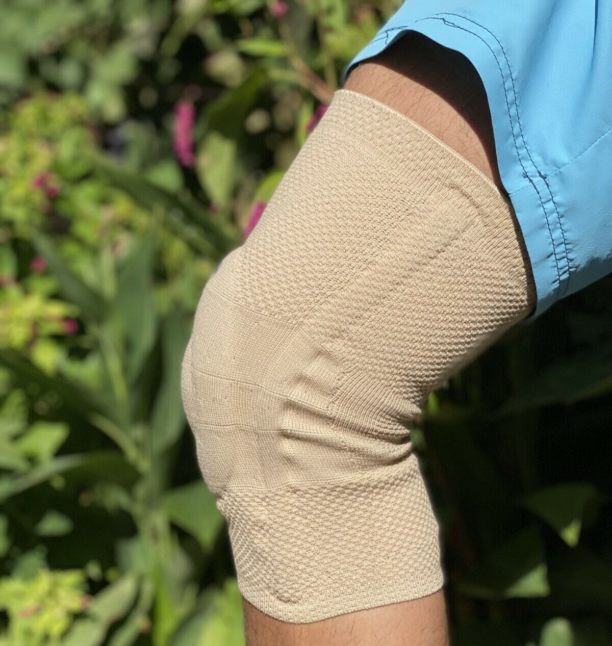 Bauerfeind GenuTrain Size 5 Knee Joint Brace Patella Support Bandage Sleeve ACL