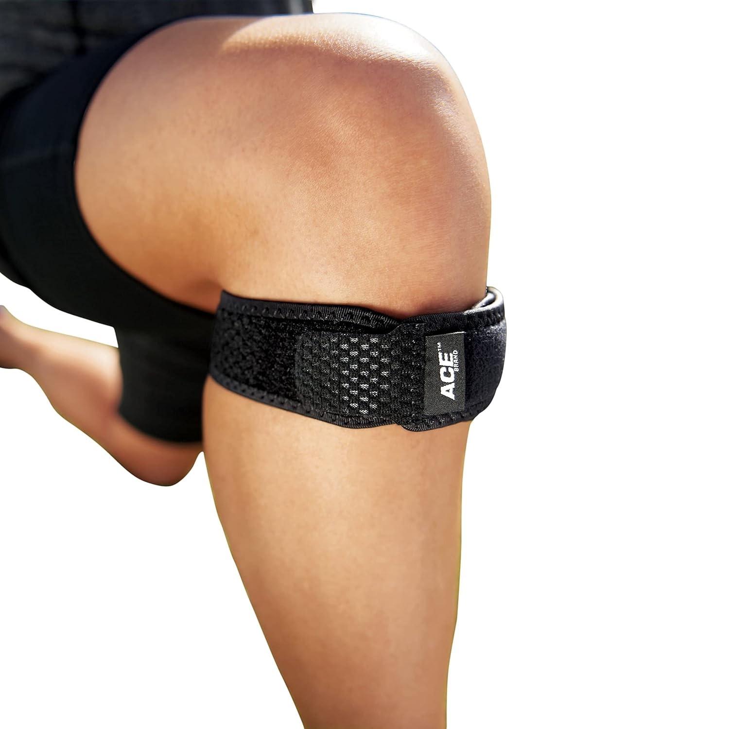 ACE Brand Knee Strap, Adjustable, Black, 1/Pack 207359