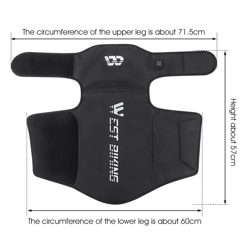 Electric Heating Kneepads Winter Windproof Motorcycle Bike Cycling L