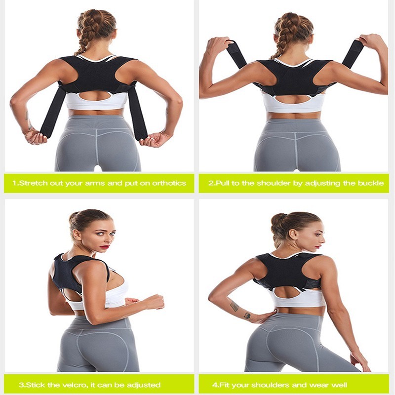 Adjustable Posture Corrector Back Shoulder Support Correct Brace Belt Men Women