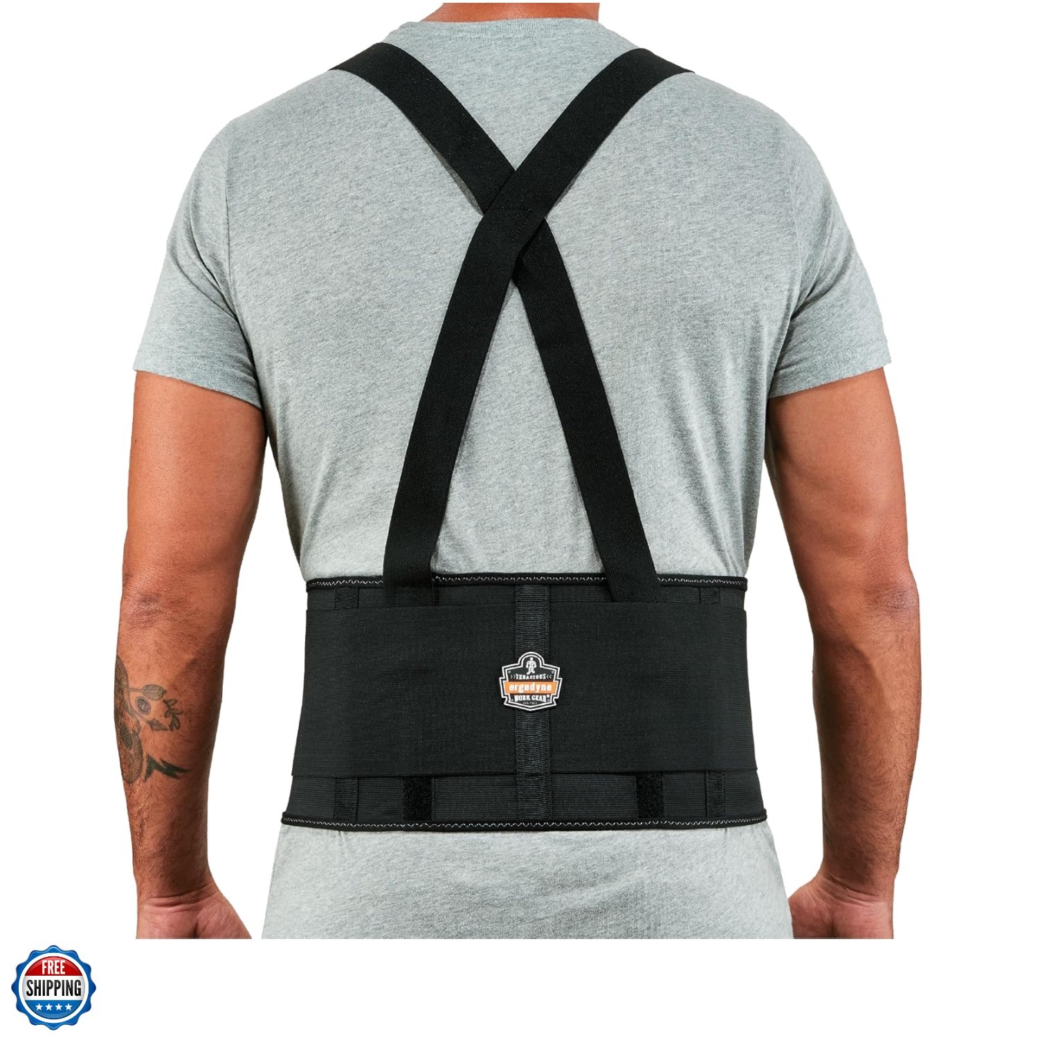ProFlex Back Support Belt, 7.5″ Elastic, Adjustable, Removeable Straps, XL
