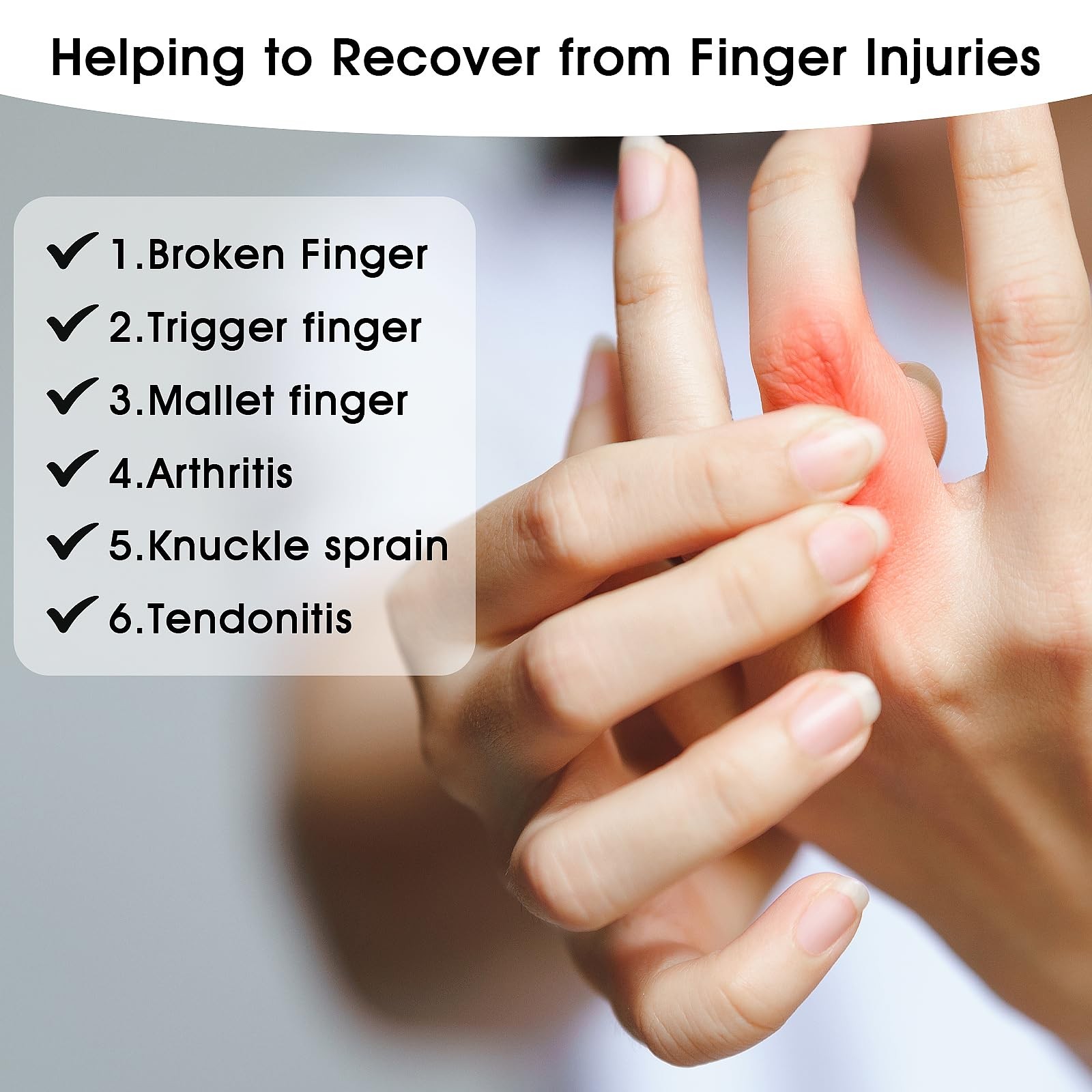 DIVINA VITAE 5PCS Trigger Finger Splints, Thumb Finger Brace for Trigger Fing…