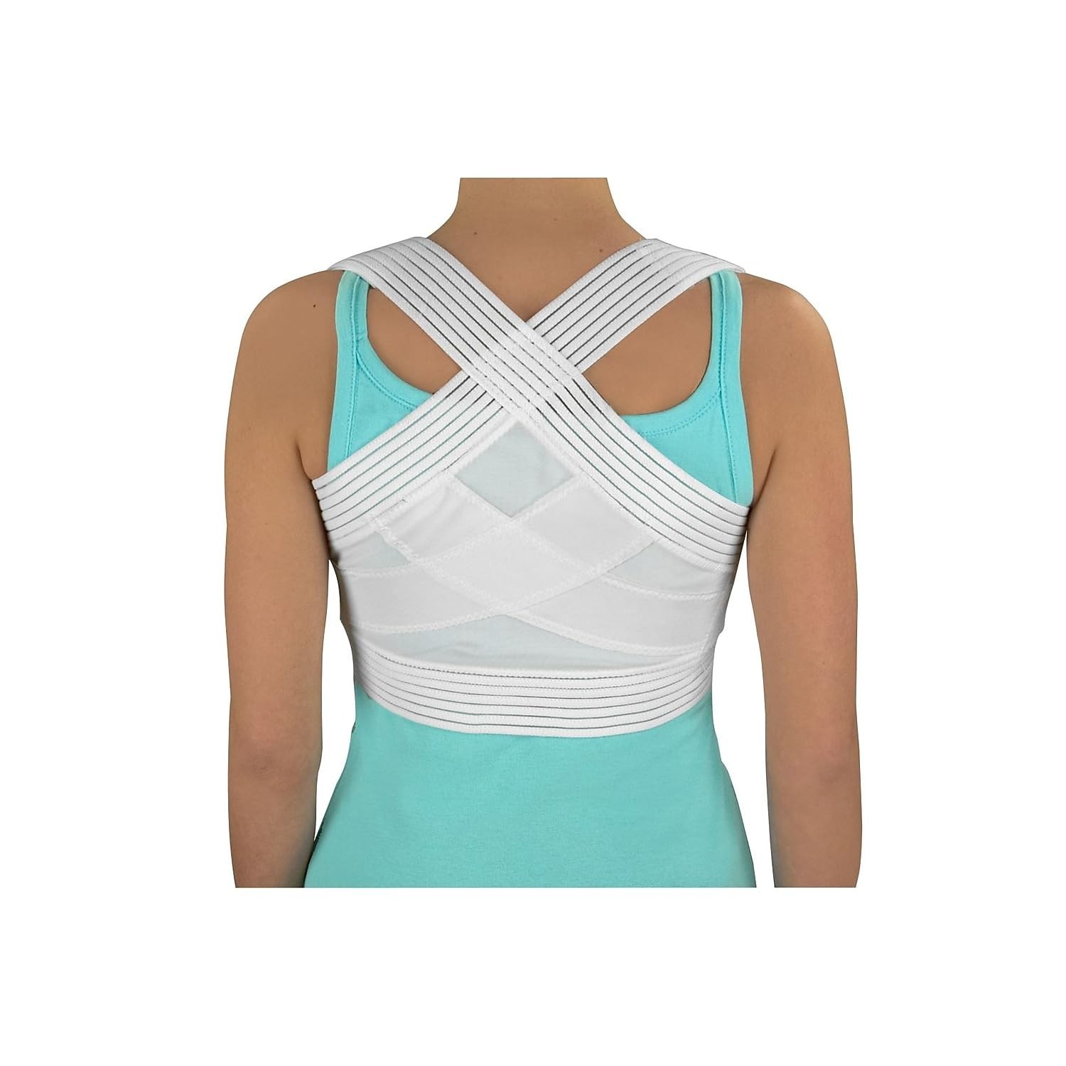 DMI Posture Corrector for Men and Women, Adjustable Medium-Large, White