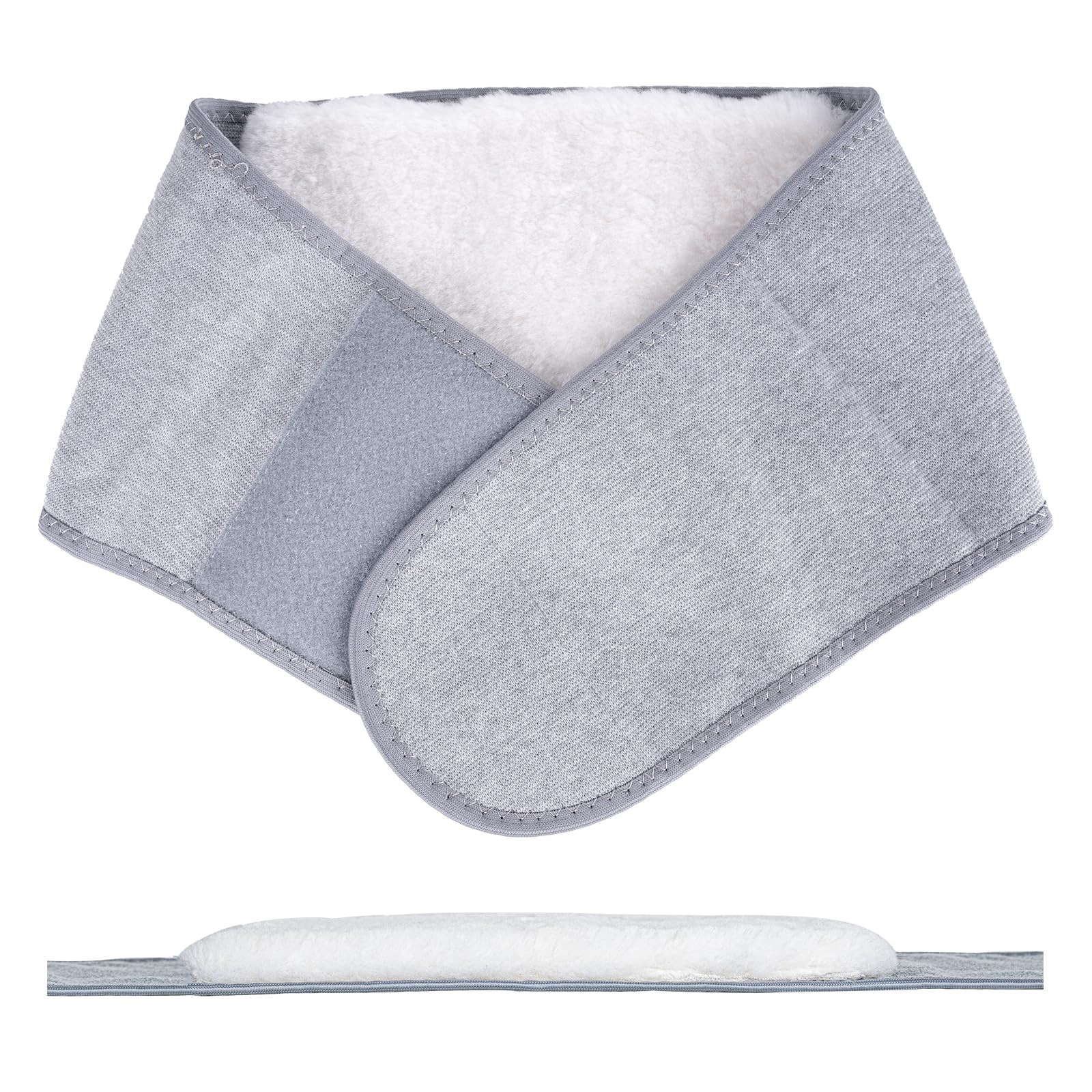 Wool Waist Warmer, Elastic Lumbar with Adjustable Hook-and-Loop Fastener for …