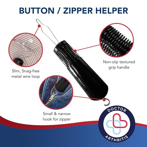 Button Zipper Helper Hook Tool for Arthritis Seniors