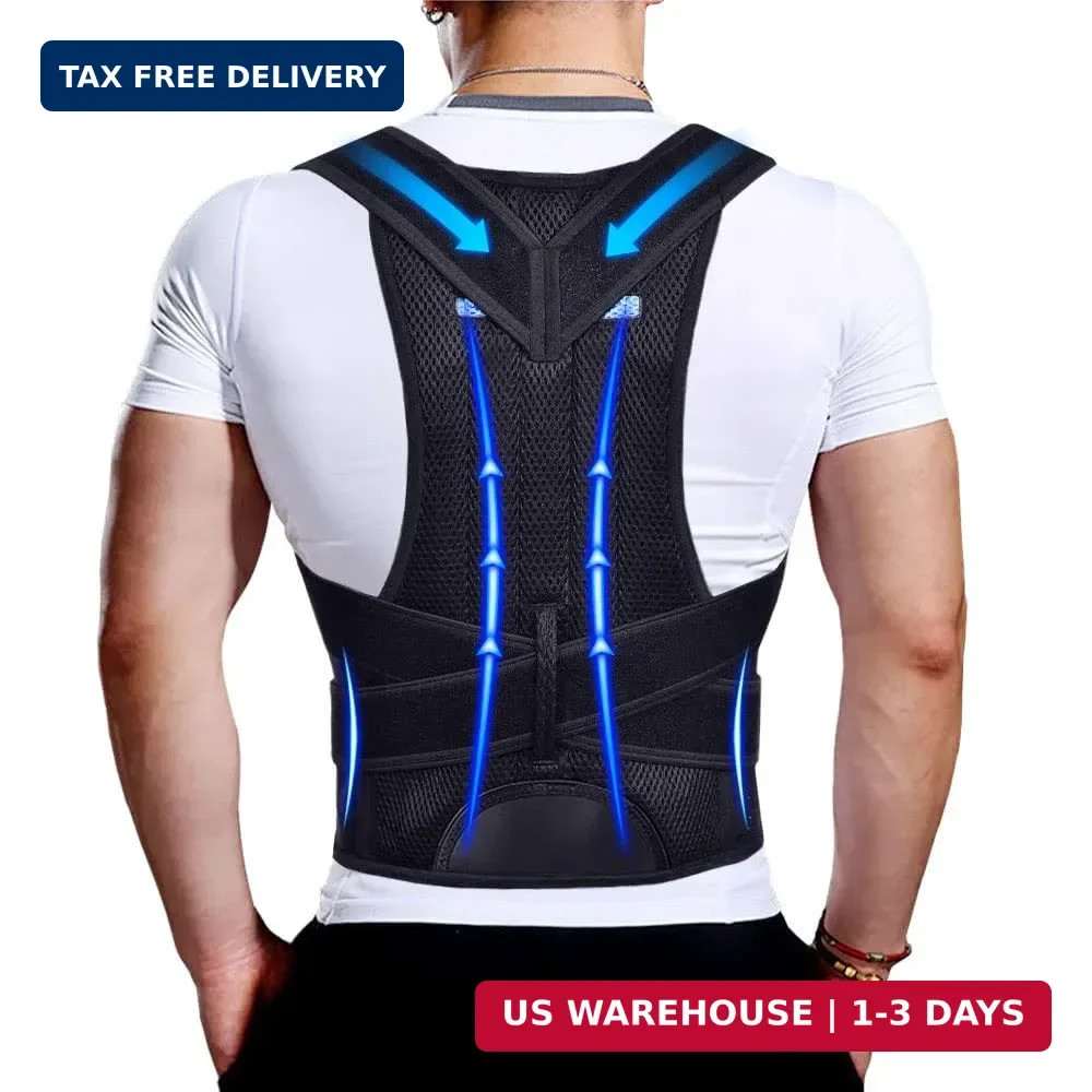 Upgraded Posture Corrector Back Brace for Men and Women, New Version Lumbar Supp