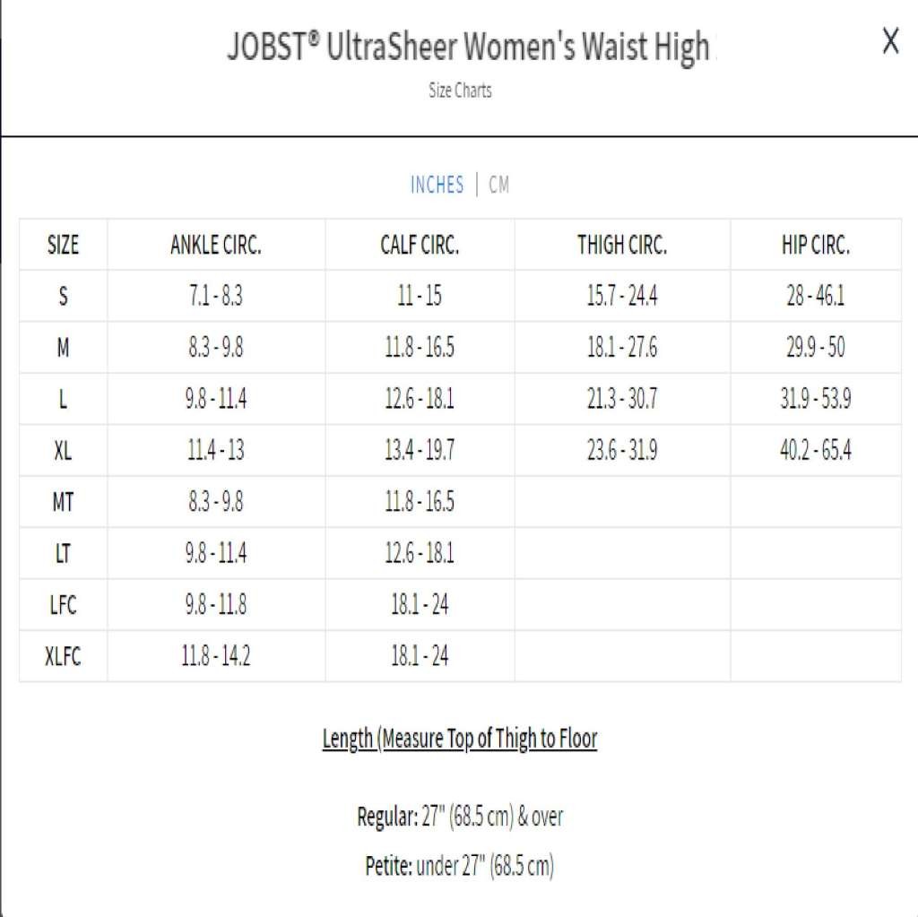 JOBST UltraSheer Waist High Closed Toe 30-40mmHg (Sun Bronze) Medium