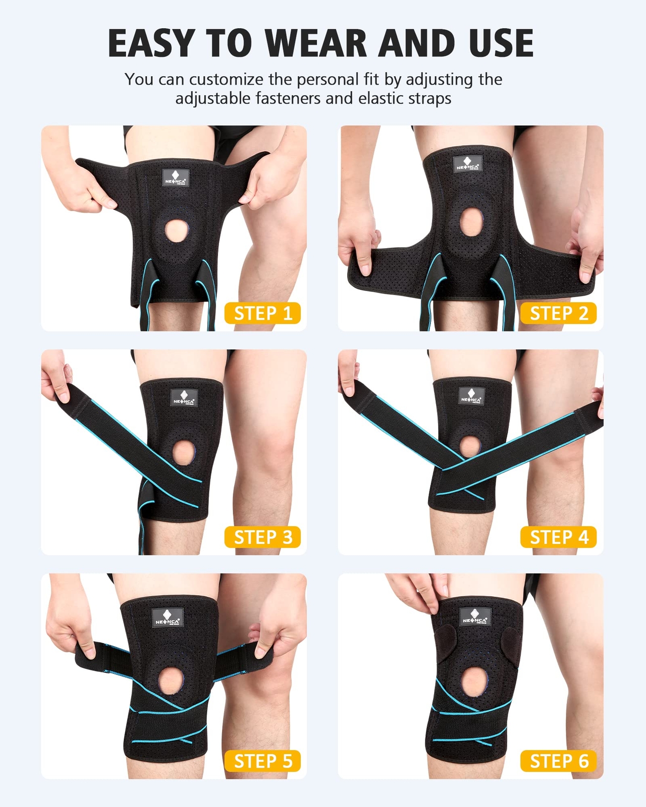Rodilleras De Compresión Para Levantamiento De Pesas CrossFit Neoprene Gym
