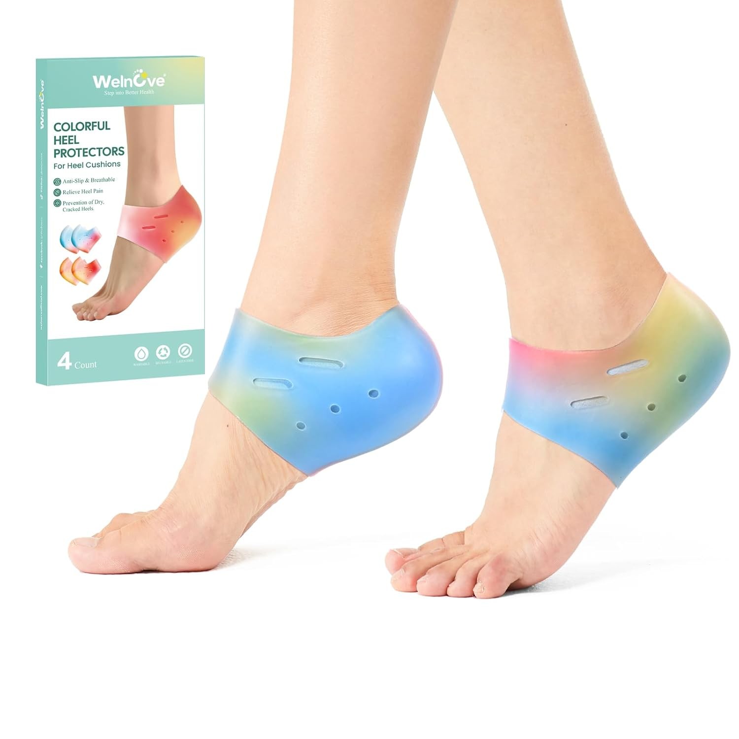 Plantar Fasciitis Heel Protectors Silicone Heel Cups for Plantar Fasciitis