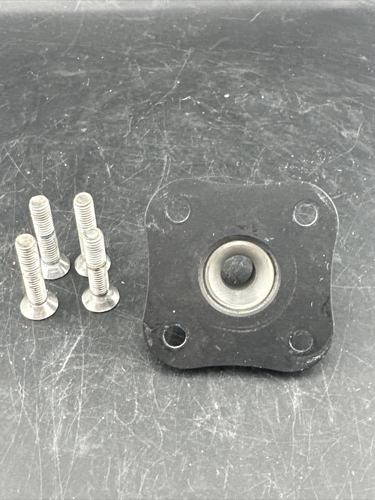 TruLife Black Prosthetic 4 Hole Plate Adapter Component. W/screws