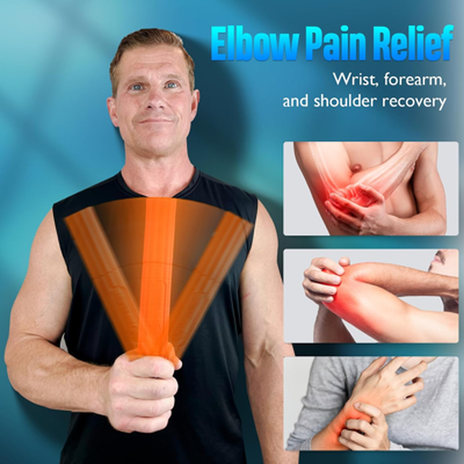 Therapy Resistance Bar for Tennis Elbow Tendonitis Grip Strength Rehabilitation