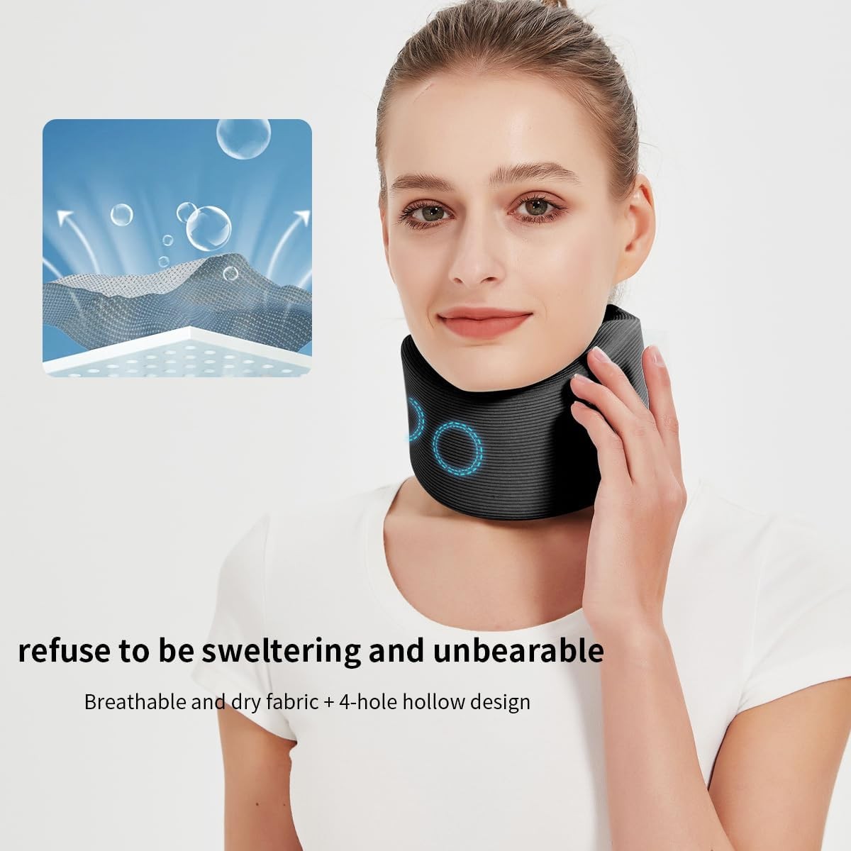 Support Wrap Soft Foam Cervical Collar Neck Pain Relief Adjustable Neck Brace