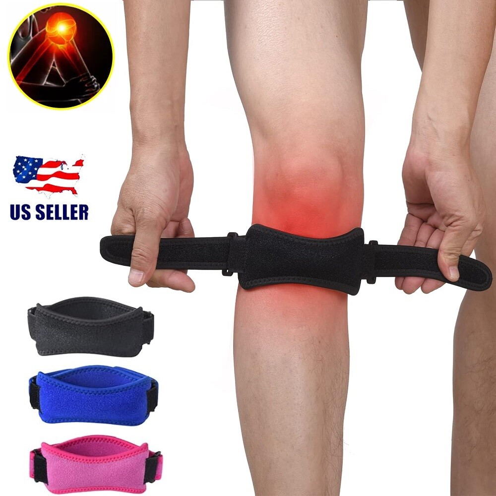 2× Knee Brace Support Patella Stabilizer Strap Arthritis Pain Relief Running USA