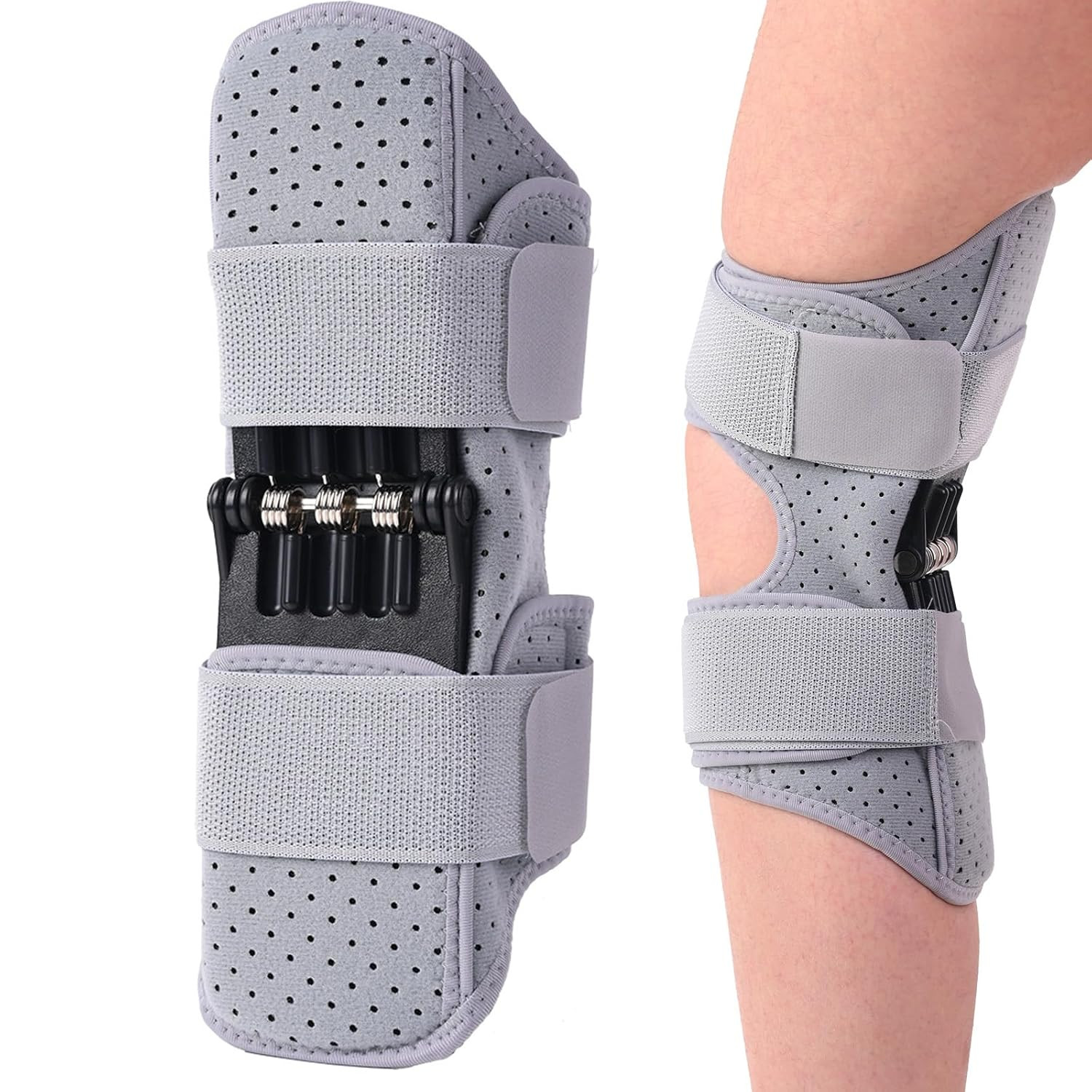 Spring-Driven Knee Support Knee Brace Enhances Joint Assistance during Stair Cli