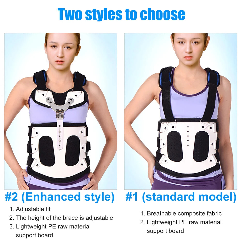New Fixed Spinal Adjustable Back Brace Kyphosis Mild Scoliosis Post Support