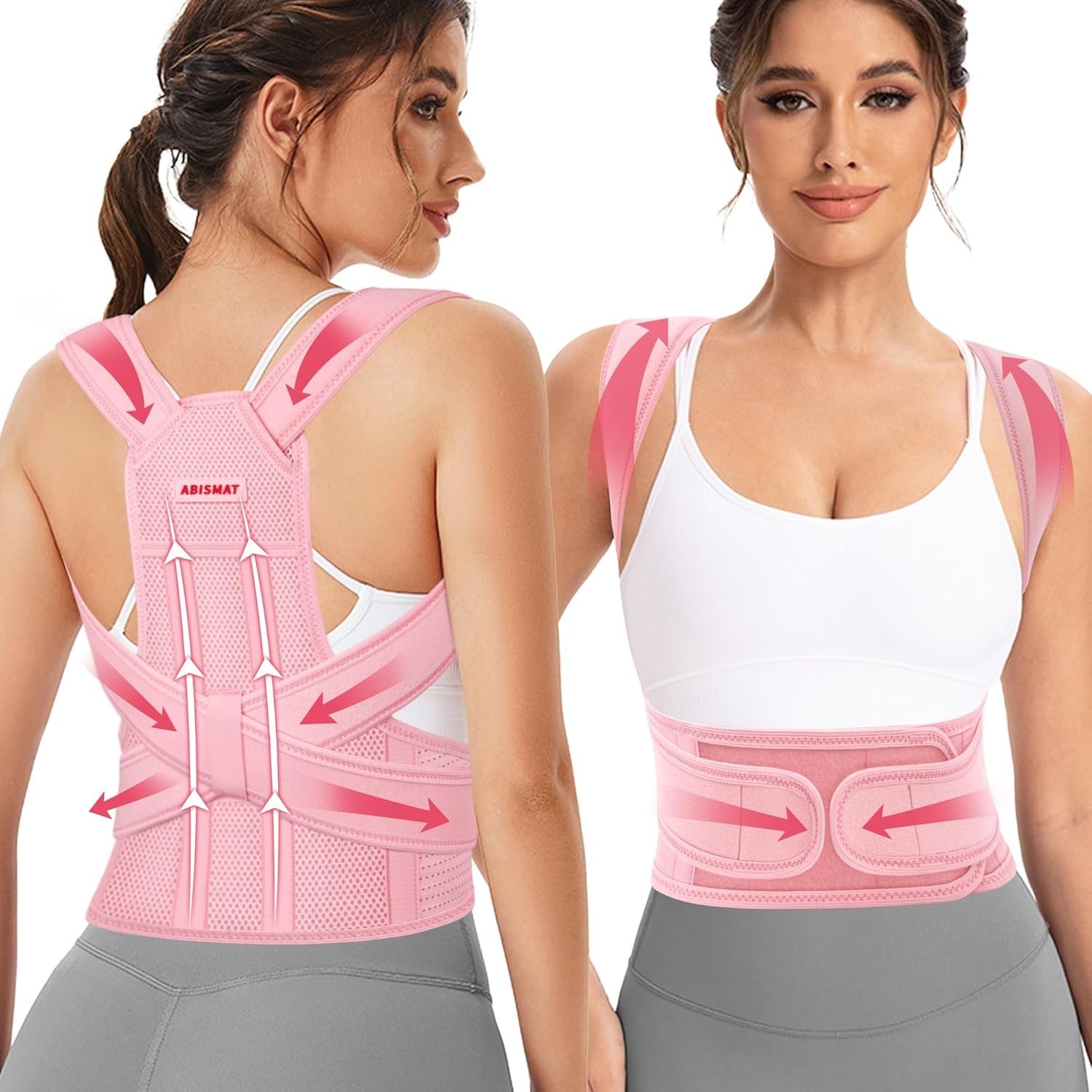 Posture Corrector for Women, Back Brace Support for Upper and Lower Back Pain Re