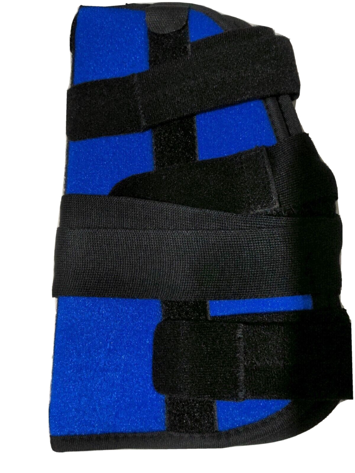 Elbow Immobilizer Back Pull Style Black Blue Cushioned New in Bag