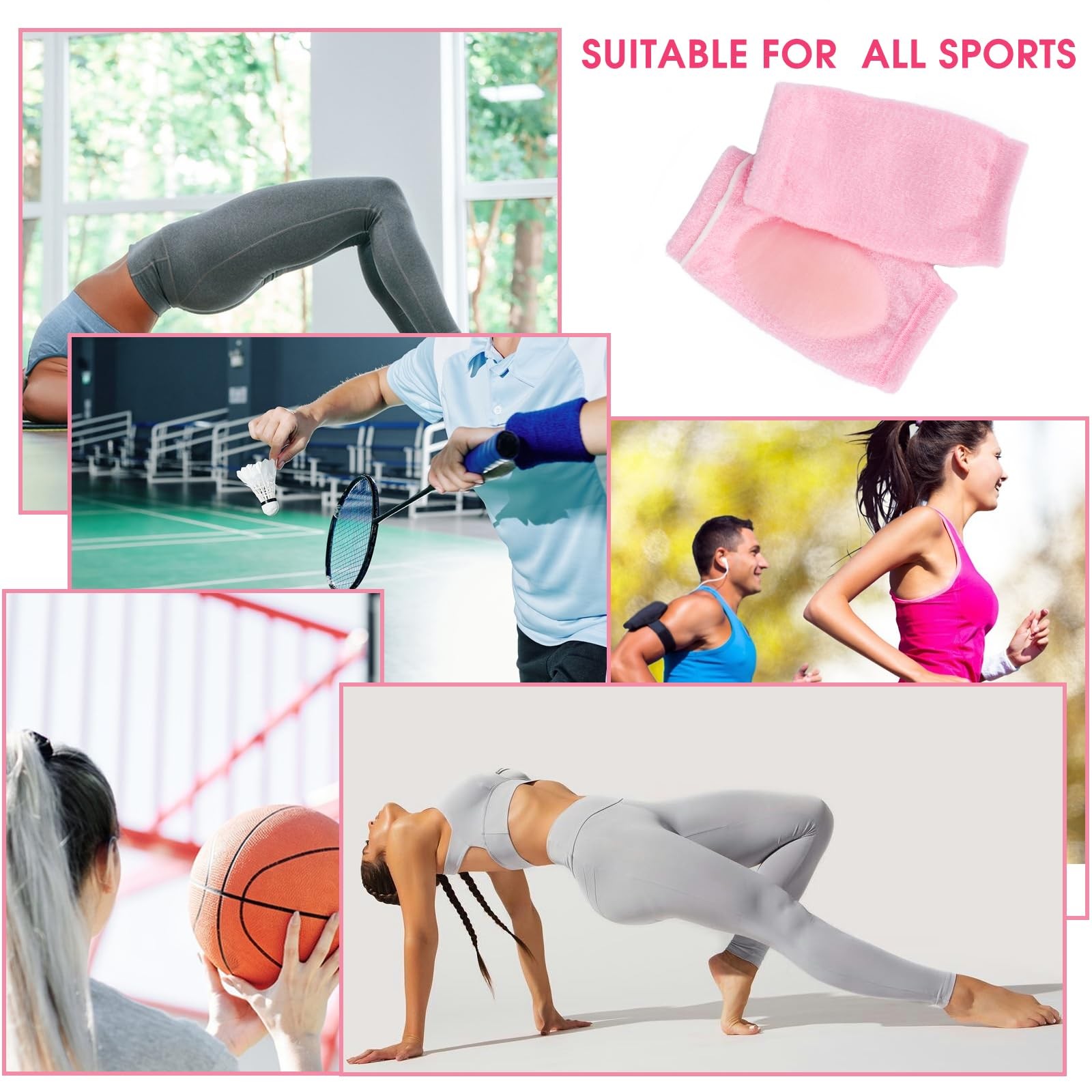 Gjinxi 1 Pair Gel Elbow Sleeves for Women, Soft Gel Elbow Pads for SPA Moistu…