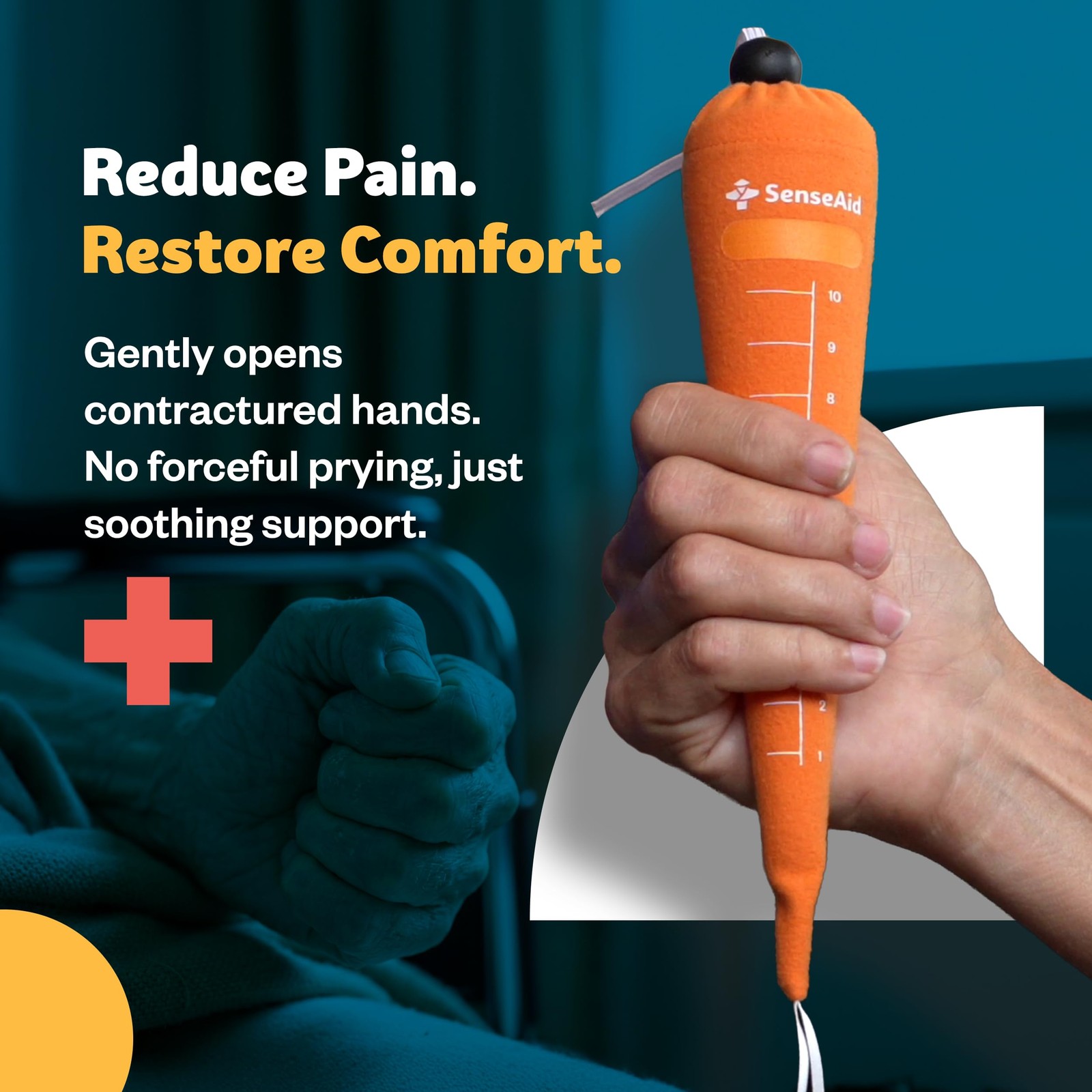 Hand Contracture Therapy Carrot | First Stage Hand Splint For Straightening F…