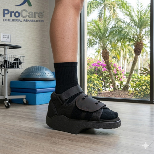 ProCare Premium Remedy Pro Off-Loading Shoe – Elevated Recovery Wedge Boot – M