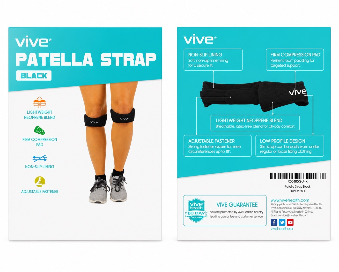 Vive Petella Strap Black Universal Unisex Single One
