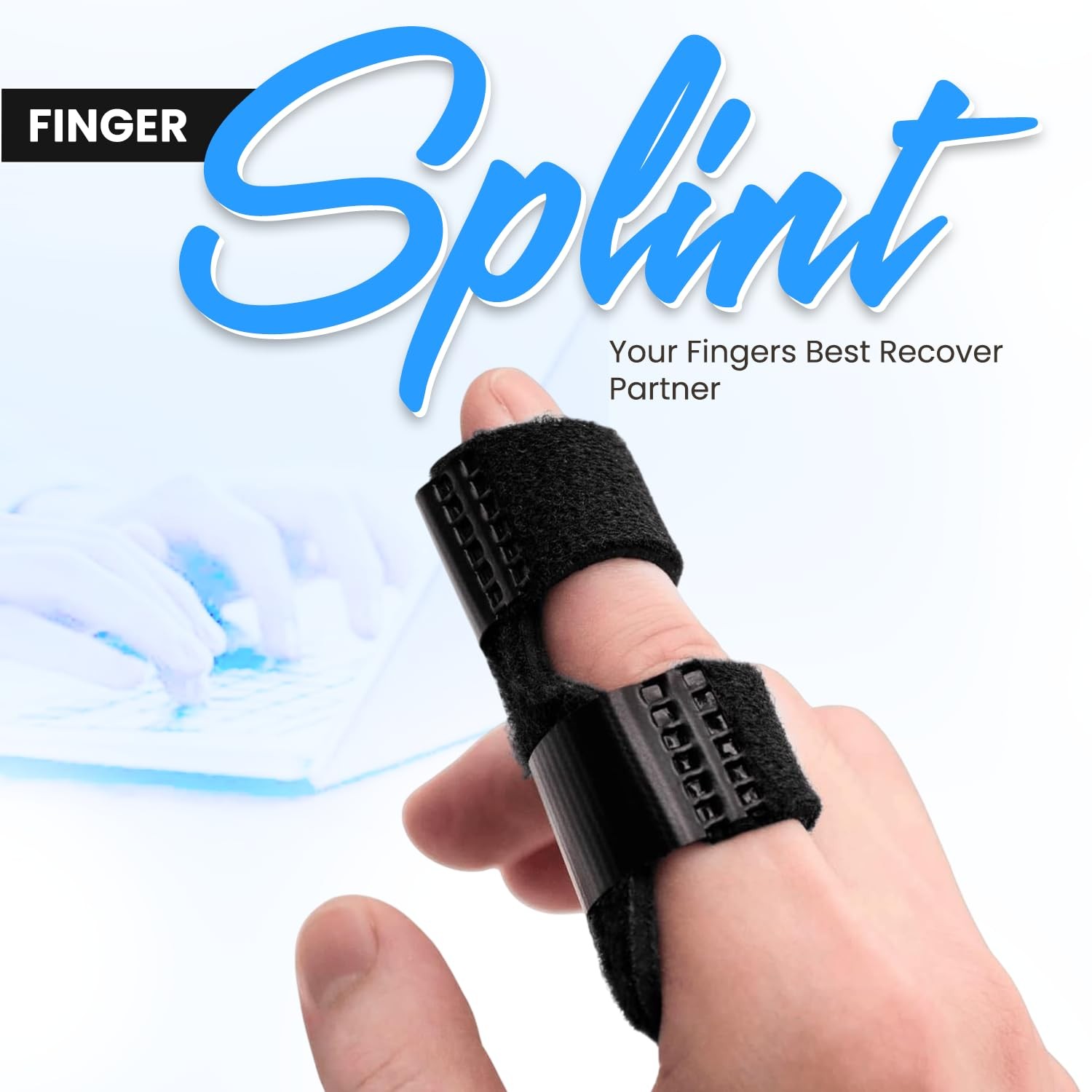 Mallet Finger Splint – Adjustable Finger Brace for Mallet Finger, Trigger Fin…