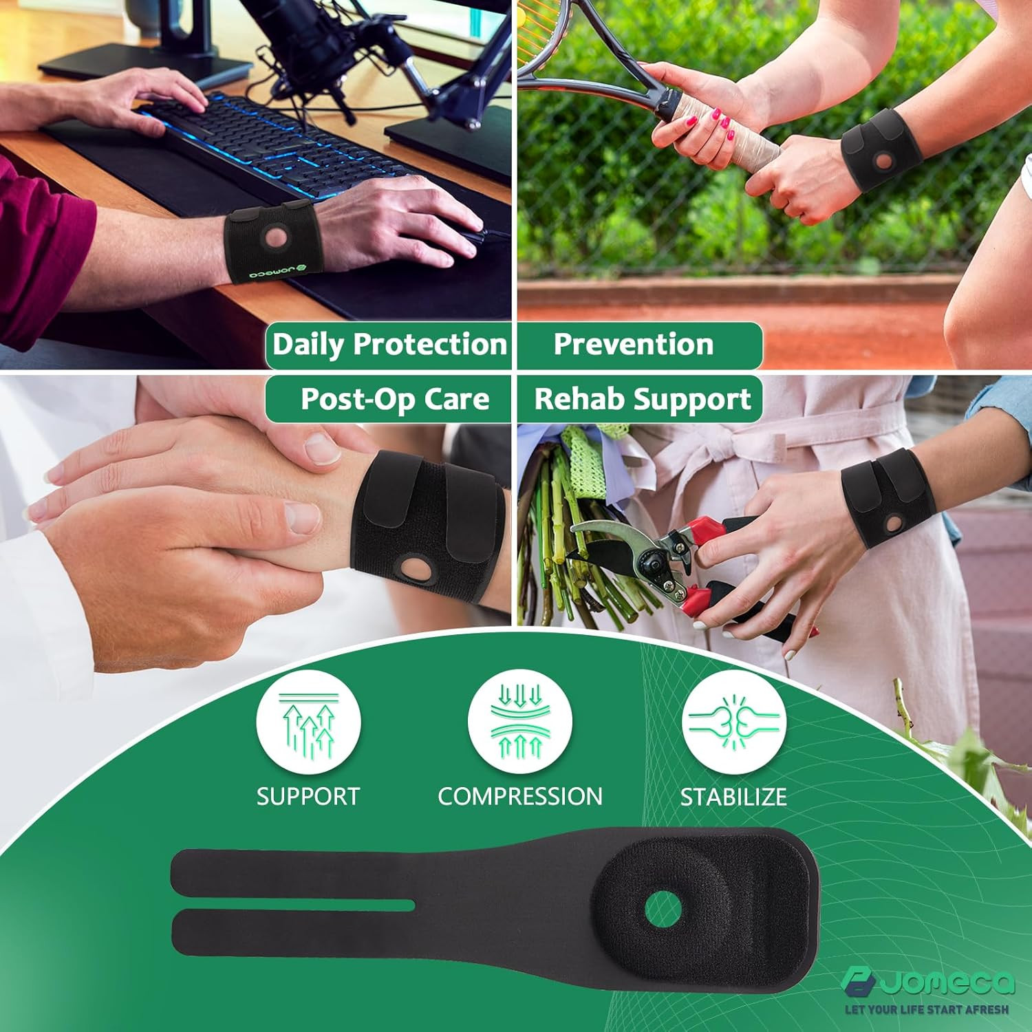 TFCC Wrist Brace for TFCC Tear for Right and Left Hands Built-in O-Shaped Pad Wr