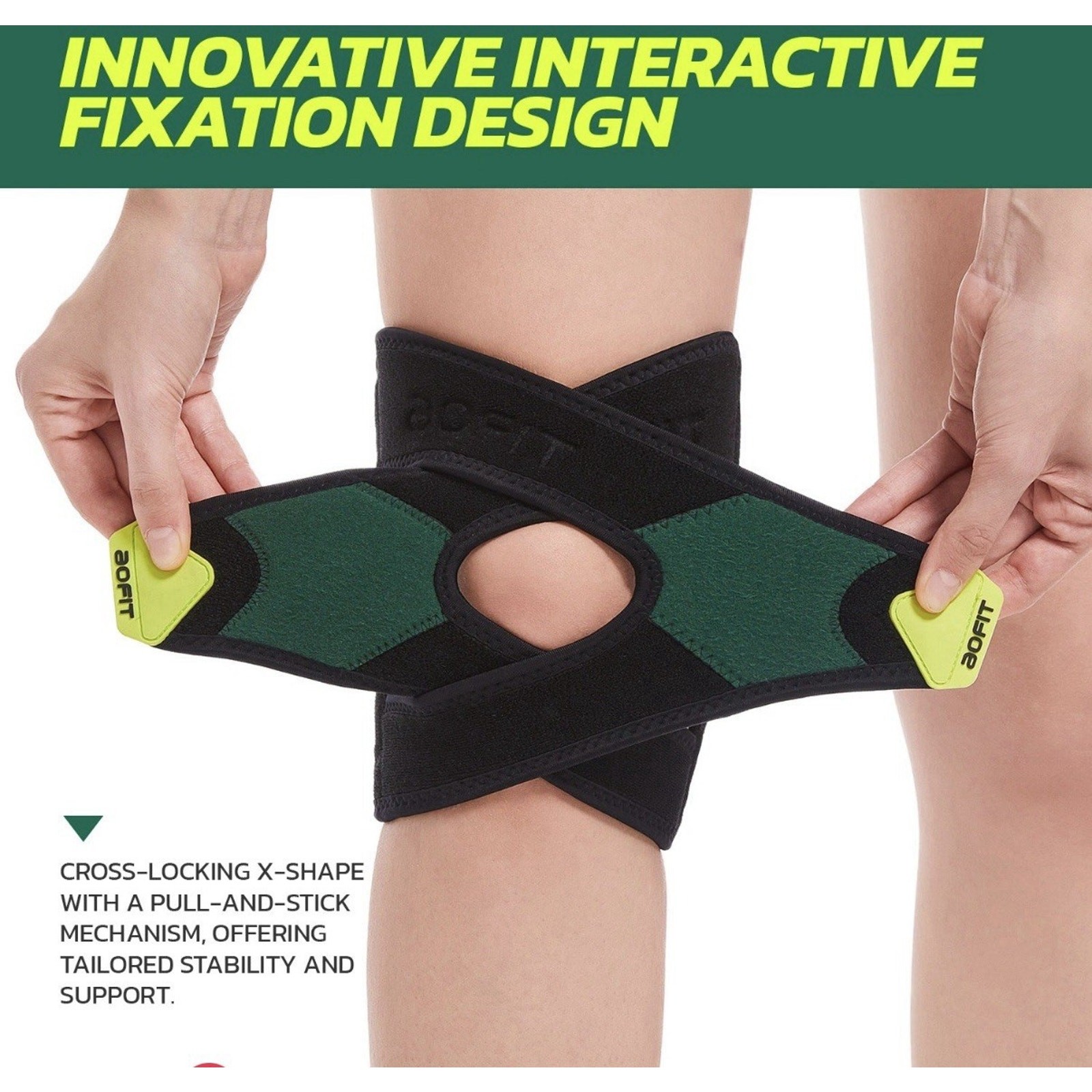 AOFIT, Guard Knee Brace, XL, Onyx Bloom A030