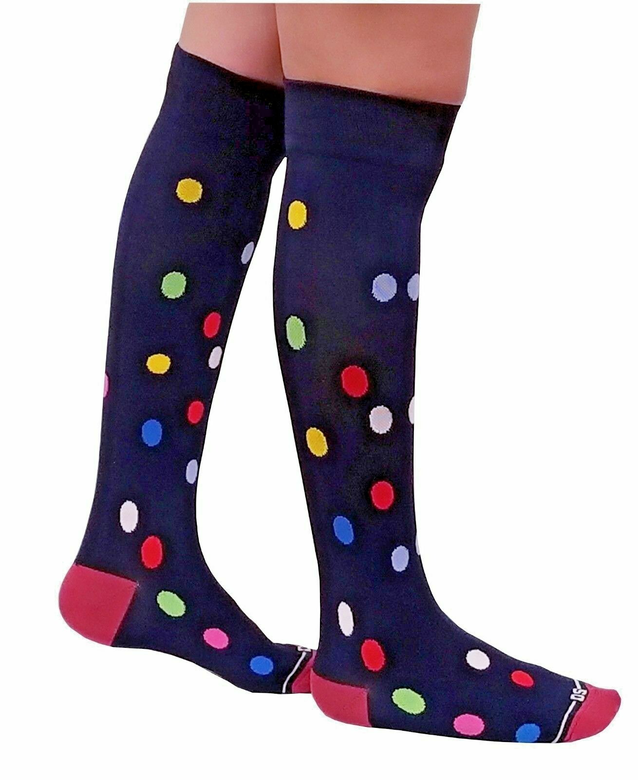 4 pair Womens Compression Socks Knee High 9-11 Dr. Shams Anti-Fatigue 15-20 mmHg