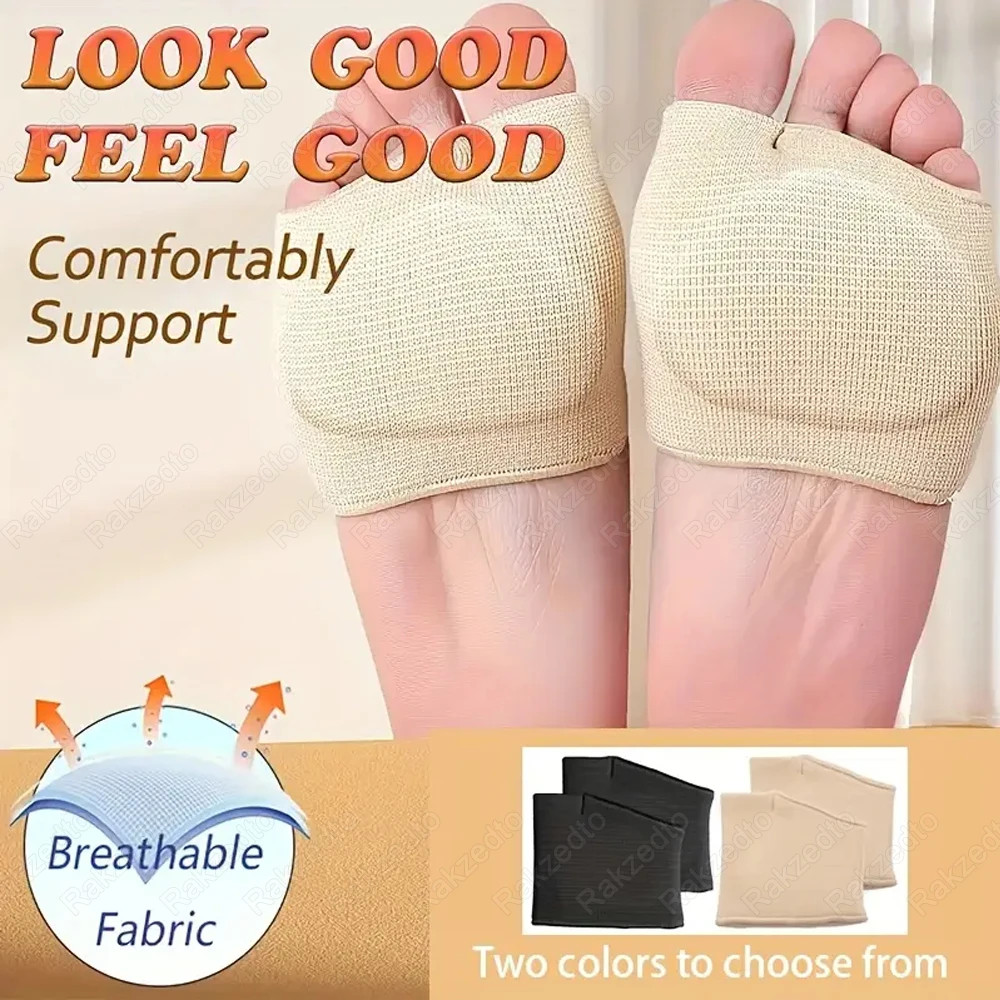 Silicone Metatarsal Foot Pads for Shoes Man Woman Forefoot Insoles Toe Bunion So
