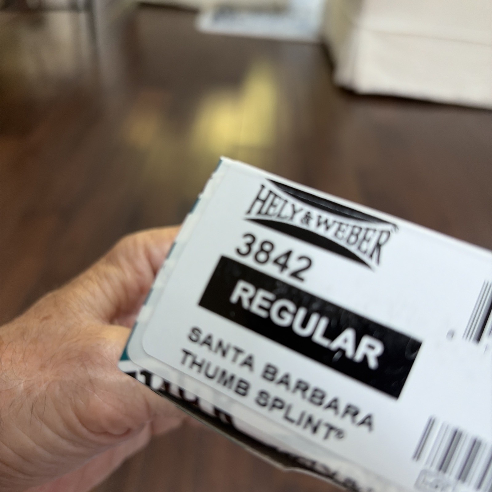Hely & Weber Santa Barbara Thumb Splint – REF: 3842 – Measurement Area: Thumb