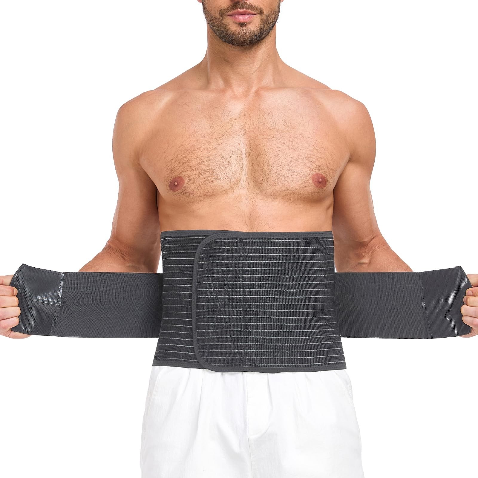 Abdominal Binder for Men and Women – Post Surgery & Postpartum Recovery Herni…