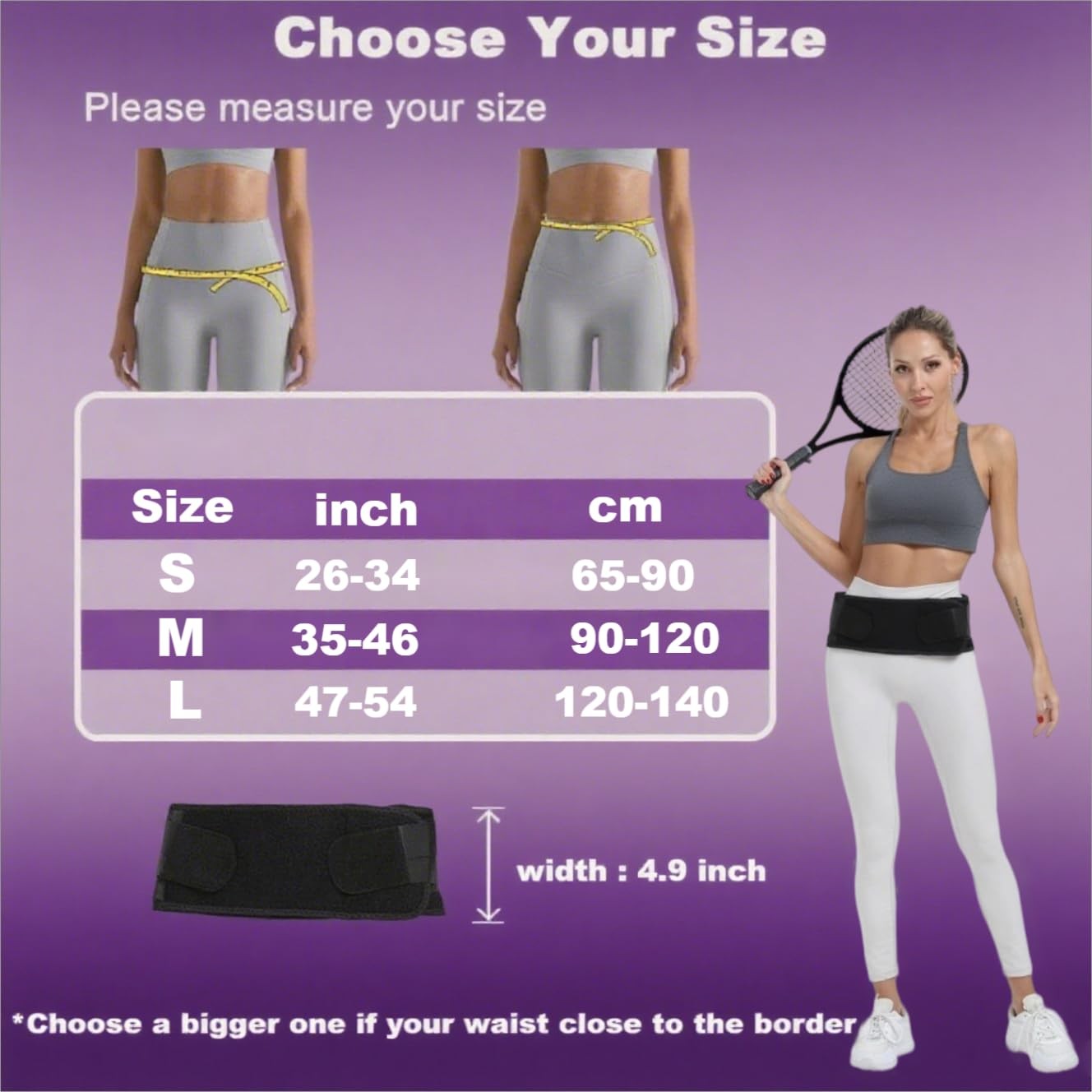 Sacroiliac Hip Belt for Women and Men Anti-Slip and Pilling-Resistant