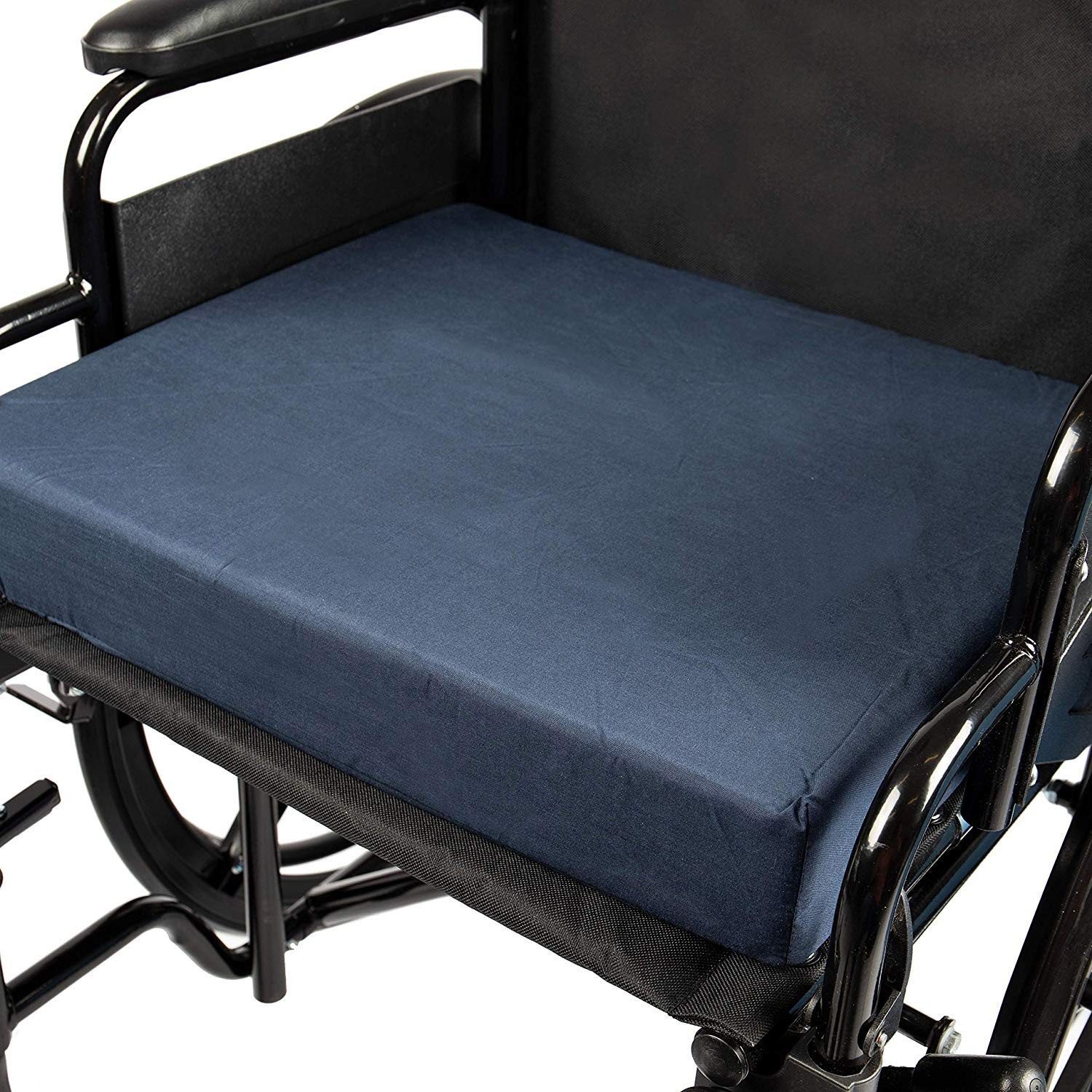 DMI Seat and Chair Cushion for Office Chairs, Wheelchairs, 3 inch thick, Blue